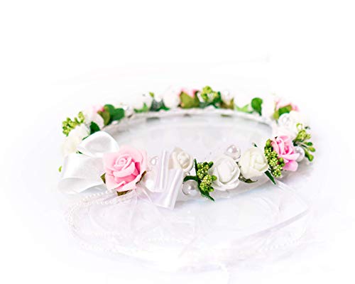🕊️ Oia Kopfschmuck Erstkommunion Haarschmuck Kopfschmuck | Blumenkranz Haare | Haarreifen Mädchen blüten Haarschmuck haarkranz Blumenkranz haarschmuck Hochzeit Rose Gold kommunion Kranz Rosa Und Weiß 🕊️ Oia Kopfschmuck Erstkommunion Haarschmuck Kopfschmuck | Blumenkranz Haare | Haarreifen Mädchen blüten Haarschmuck haarkranz Blumenkranz haarschmuck Hochzeit Rose Gold kommunion Kranz Rosa Und Weiß von OIA