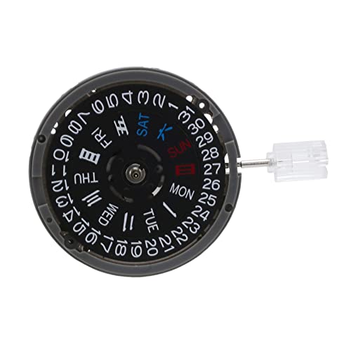 Koanhinn NH36 Black Date Week Automatic 3.8 O'Clock Crown Watch Movement Mechanical Jewels Black Date, Schwarz von Oikabio