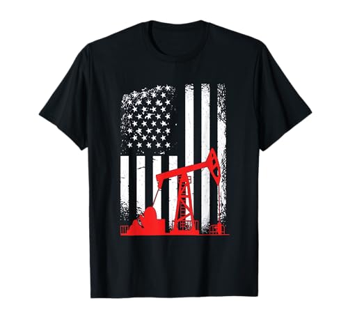 Ölplattform Oilfield Man US-Flagge Roughneck Oilfield Oilman T-Shirt Ölplattform Oilfield Man US-Flagge Roughneck Oilfield Oilman T-Shirt von Oil Rig Oilfield Man Roughneck Oilman Onshore