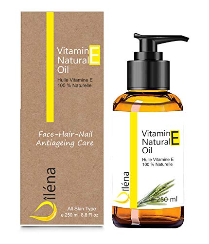 Oïléna - 100% Natürliches und Veganes Vitamin E-Öl | Anti-Aging Gesichtspflege | Wasserdichter Make-up-Entferner | Pflege für Haut, Haare, Nägel und Nagelhaut | Ideal bei Haarausfall, 250ml von Oïléna