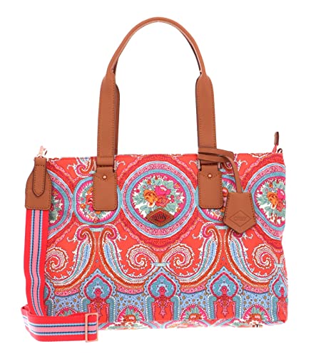 Oilily City Rose Paisley M Carry All Hot Coral von Oilily