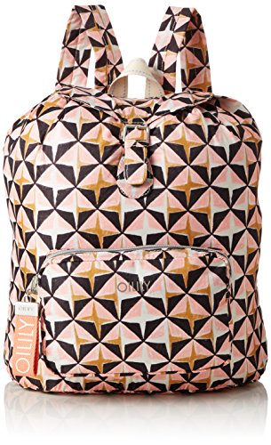 Oilily Damen Enjoy Geometrical Backpack Lvz Rucksackhandtasche Pink (Rose) von Oilily