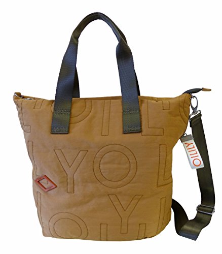 Oilily Damen Spell Shopper Lvz dark yellow Henkeltasche,Gelb 10 x 38 x 32 cm von Oilily