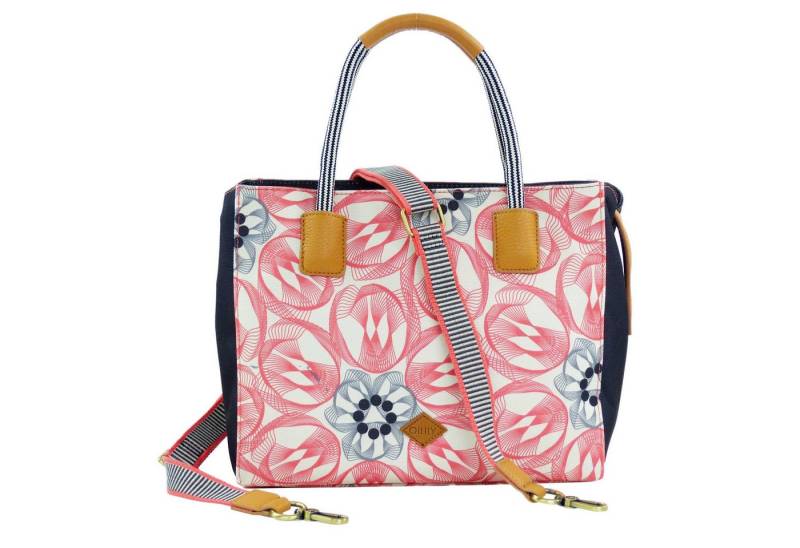 Oilily Handtasche Flower Swirl Handbag Pink Flamingo von Oilily