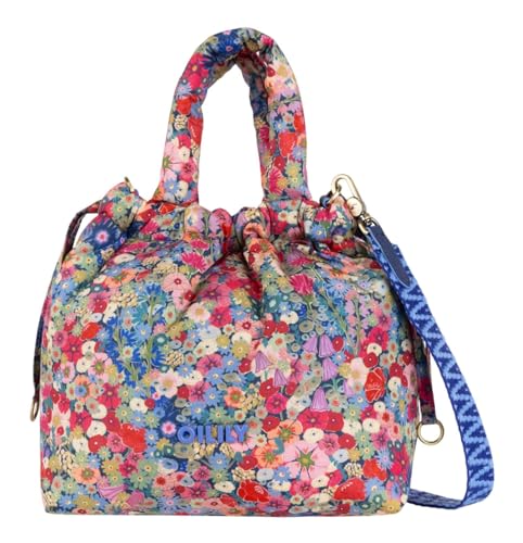 Oilily Handtasche Umhängetasche Donnie Drawstring Handbag Patriot Blue bunt von Oilily