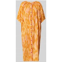 Oilily Knielanges Kleid mit Knopfleiste Modell 'DALI' in Orange, Größe 38 von Oilily