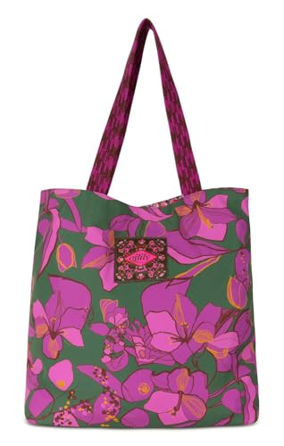 Oilily Romy Reversible Shopper Sketchy Flower Forrest Green von Oilily