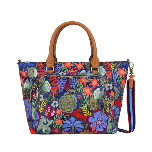 Oilily Schultertasche Handtasche Holland Handbag Patriot Blue bunt von Oilily
