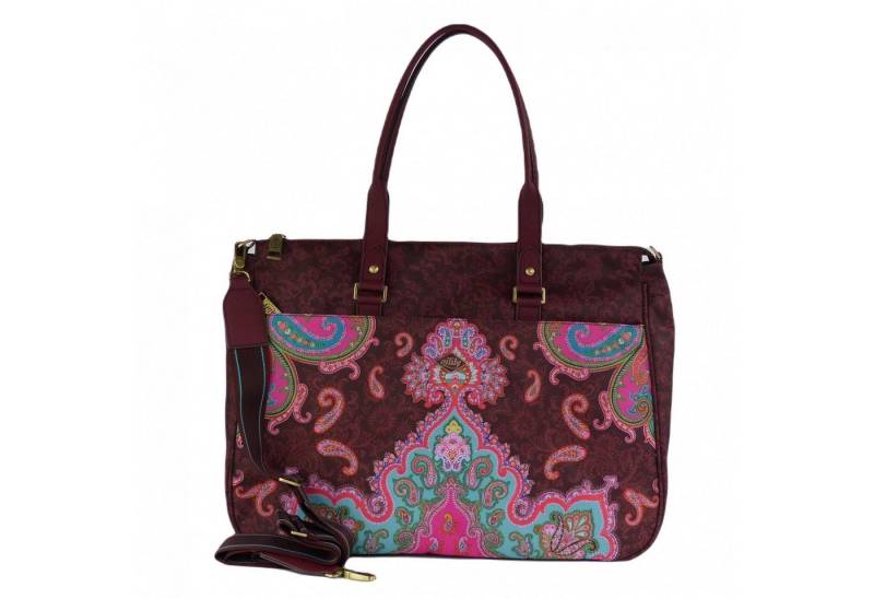 Oilily Schultertasche Mr Paisley Carry All Chocolate Truffle von Oilily