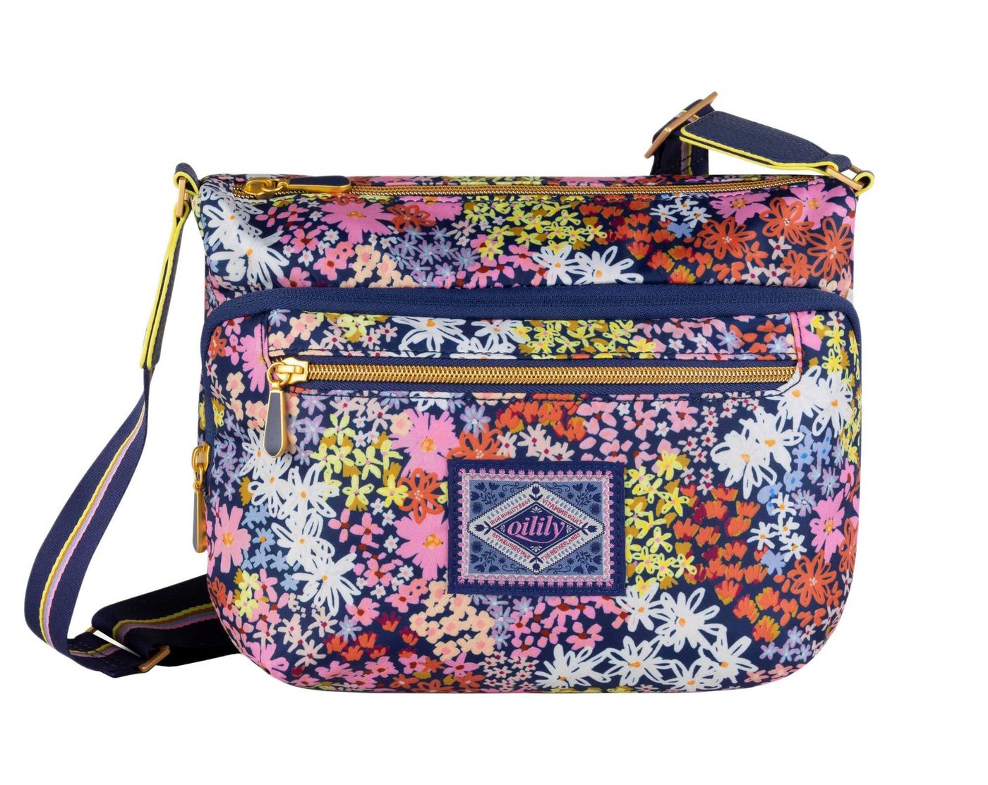 Oilily Schultertasche Stetson Shoulder Bag Vitamine Flowers von Oilily