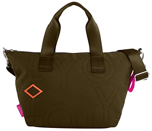 Oilily Spell Handbag MHZ Mud Damen Handtasche Schultertasche Khaki(45x24x18 cm) von Oilily