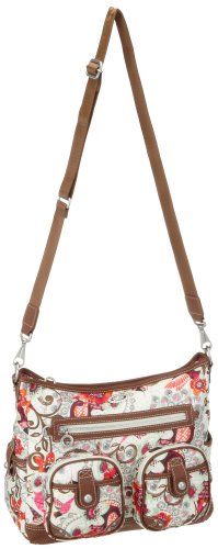 Oilily Tropical Birds Schultertasche , Elfenbein von Oilily