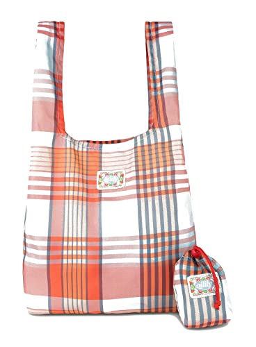 Oilily Toto Folding Tote Penelope Check Blue Haze von Oilily