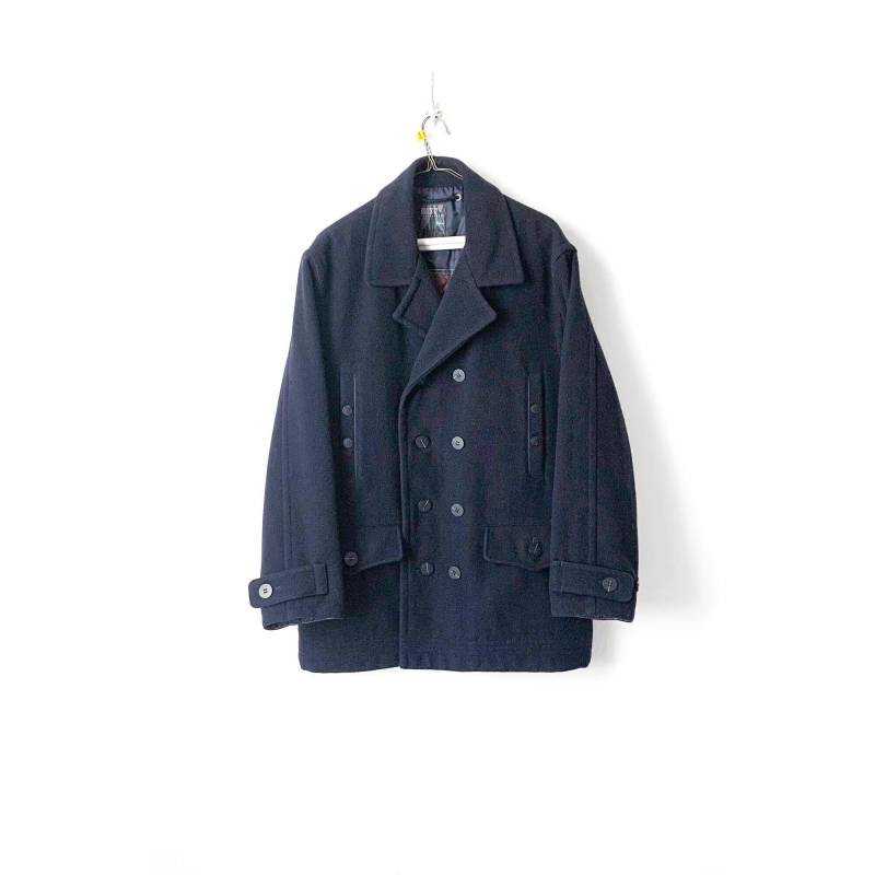 Vintage 80Er Jahre Bossini Herren Wollmantel von OiseauVintage