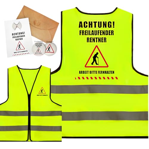 Oizemori Renteneintritt Geschenk Männer,Rentner Geschenk mit Grußkarte,Ruhestand Thema Warnweste Lustige Ruhestand Geschenke Männer Reflektierende Weste RentnerAbschiedsgeschenk Kollegen Oizemori Renteneintritt Geschenk Männer,Rentner Geschenk mit Grußkarte,Ruhestand Thema Warnweste Lustige Ruhestand Geschenke Männer Reflektierende Weste RentnerAbschiedsgeschenk Kollegen von Oizemori