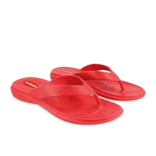 OKABASHI Damen Maui Flip Flops - Sandalen, kirsche, 6.5-7.5 OKABASHI Damen Maui Flip Flops - Sandalen, kirsche, 6.5-7.5 von Okabashi
