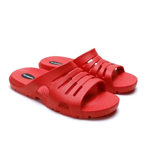 Okabashi Herren Eurosport Flip Flops - Sandalen, kirsche, 12-13 Wide von Okabashi