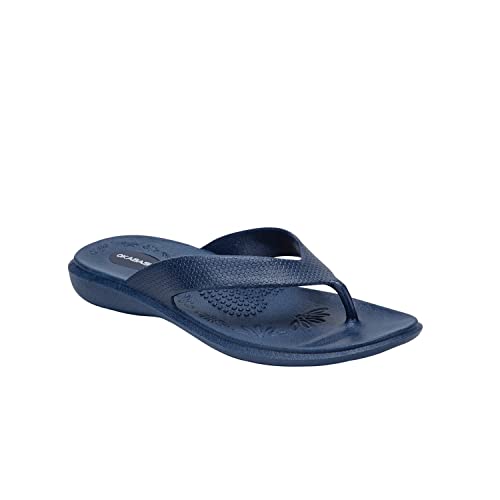 Okabashi Maui Frauen Flip Flops – Sandalen, Blau - Marineblau - Größe: Medium / 6-6.5 B(M) US von Okabashi