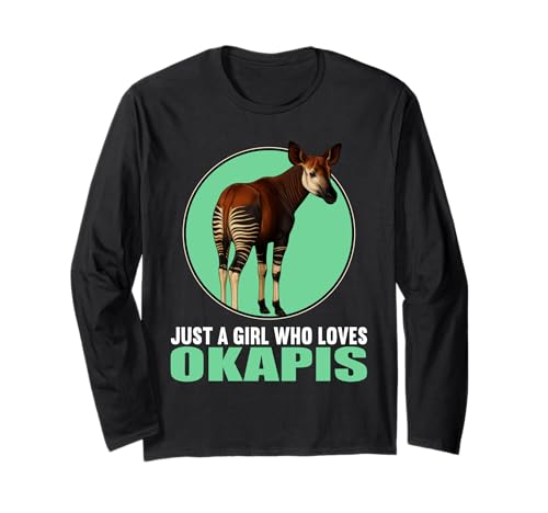 Just a Girl who Loves Okapis Okapi Langarmshirt Just a Girl who Loves Okapis Okapi Langarmshirt von Okapis Okapi Tier Shop