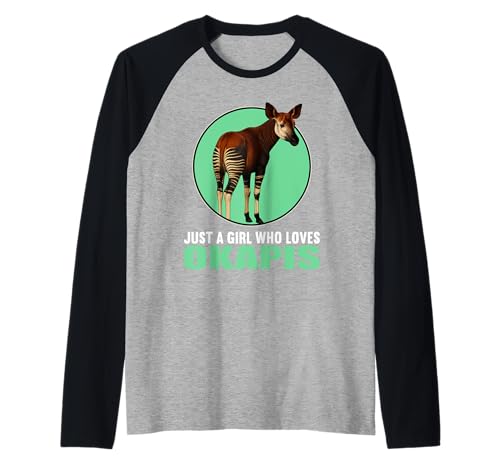 Just a Girl who Loves Okapis Okapi Raglan Just a Girl who Loves Okapis Okapi Raglan von Okapis Okapi Tier Shop