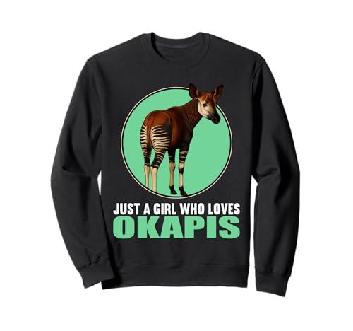Just a Girl who Loves Okapis Okapi Sweatshirt Just a Girl who Loves Okapis Okapi Sweatshirt von Okapis Okapi Tier Shop