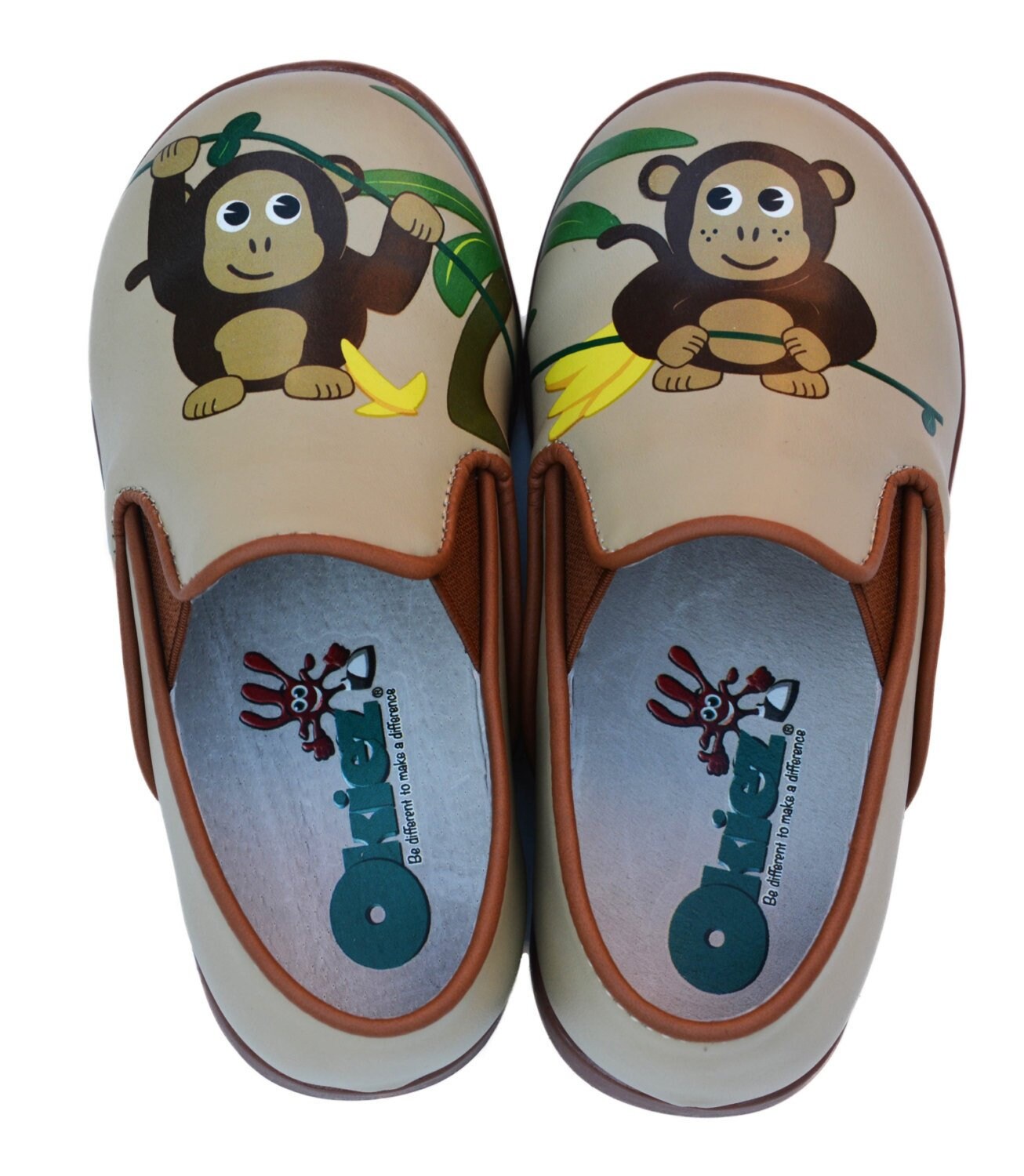 Süße, Lustige, Einzigartige, Lernende Okiez Monkey Schuhe, Die Von Links Lehren Süße, Lustige, Einzigartige, Lernende Okiez Monkey Schuhe, Die Von Links Lehren von Okiez