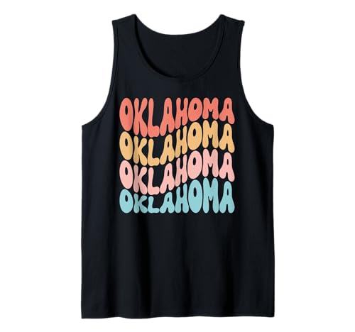 Lustig, niedlich, Retro-Grafik, Herren, Damen und Kinder, Oklahoma Tank Top von Oklahoma Gifts