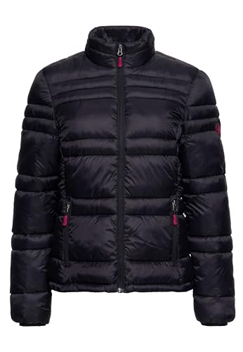 OKLAHOMA Damen Steppjacke · Leichte Jacke · Langarm · Übergangsjacke · Pufferjacke · Stehkragen · Gesteppt · Outdoor · Gummibund · Herbst · Frühling · Winter von Oklahoma Jeans