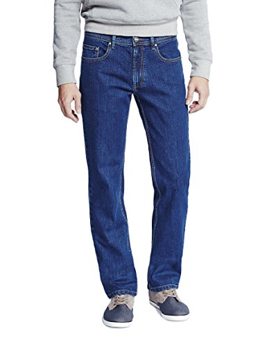 Oklahoma Jeans Herren R144 Straight Jeans, Blau (Mid Stone 001), 54W / 34L von Oklahoma Jeans