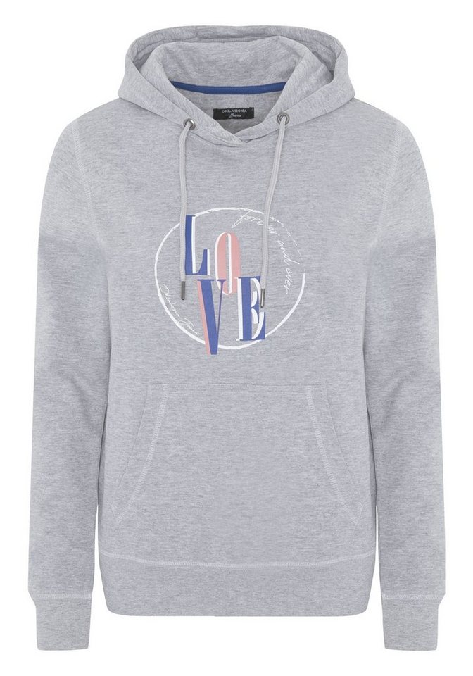 Oklahoma Jeans Kapuzensweatshirt mit LOVE- Frontprint von Oklahoma Jeans