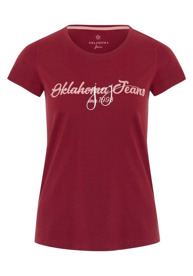 Oklahoma Jeans Print-Shirt mit Frontprint von Oklahoma Jeans