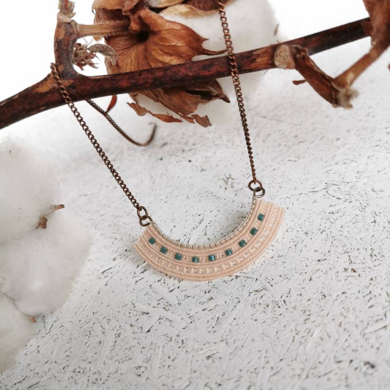 Collier „Indi" // Natur, Makramee Collier „Indi" // Natur, Makramee von OkloAtelier