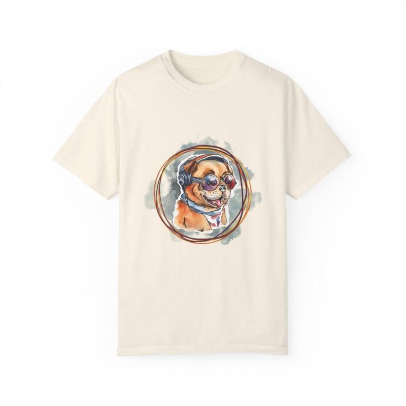 Cooles Hunde-T-Shirt - Lustiger Hund Mit Sonnenbrille Und Kopfhörern T-Shirt Süßes Welpen-Shirt Komfortfarben Unisex Lustiges Geschenk Für von OksanshopByYILMAZ