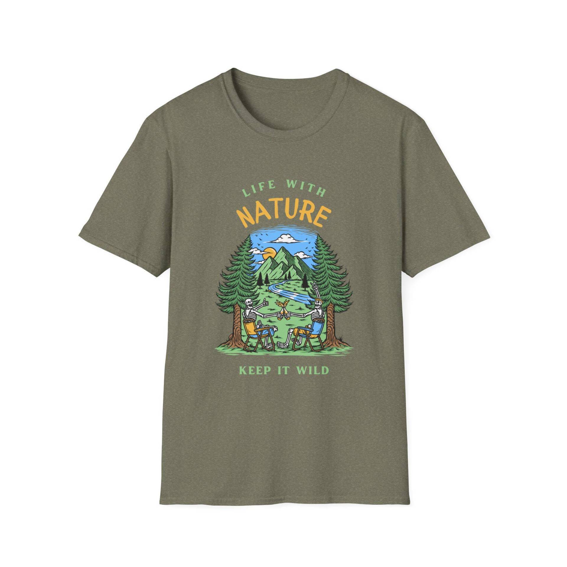 Vintage Skeleton Camping T-Shirt Lustiges Natur-Grafik-T-Shirt Vintage Skeleton Camping T-Shirt Lustiges Natur-Grafik-T-Shirt von OksanshopByYILMAZ