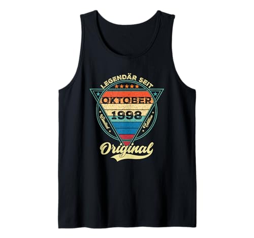 Damen Legendär seit Oktober 1998 27.Geburtstag Junge 27 Jahr Tank Top Damen Legendär seit Oktober 1998 27.Geburtstag Junge 27 Jahr Tank Top von Oktober Jahrgang 1998 Geburtstag