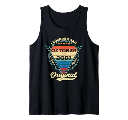 Damen Legendär seit Oktober 2001 24.Geburtstag Junge 24 Jahr Tank Top Damen Legendär seit Oktober 2001 24.Geburtstag Junge 24 Jahr Tank Top von Oktober Jahrgang 2001 Geburtstag