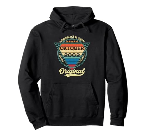 Damen Legendär seit Oktober 2003 22.Geburtstag Junge 22 Jahr Pullover Hoodie Damen Legendär seit Oktober 2003 22.Geburtstag Junge 22 Jahr Pullover Hoodie von Oktober Jahrgang 2003 Geburtstag