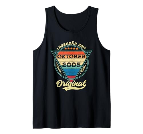Damen Legendär seit Oktober 2005 20.Geburtstag Junge 20 Jahr Tank Top Damen Legendär seit Oktober 2005 20.Geburtstag Junge 20 Jahr Tank Top von Oktober Jahrgang 2005 Geburtstag