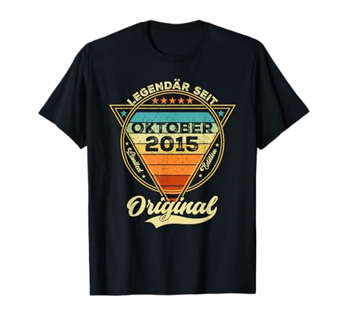 Damen Legendär seit Oktober 2015 10.Geburtstag Junge 10 Jahr T-Shirt Damen Legendär seit Oktober 2015 10.Geburtstag Junge 10 Jahr T-Shirt von Oktober Jahrgang 2015 Geburtstag