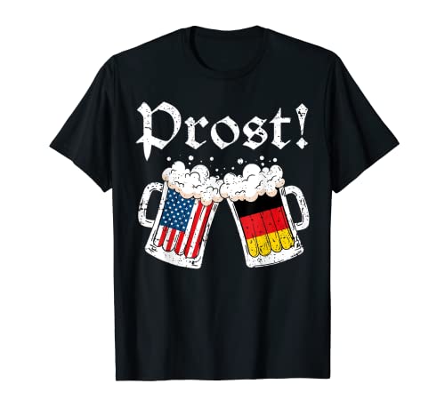 Prost Beer American German Flag T-Shirt Oktoberfest Männer Tasse T-Shirt Prost Beer American German Flag T-Shirt Oktoberfest Männer Tasse T-Shirt von Oktoberfest Bavarian Apparel