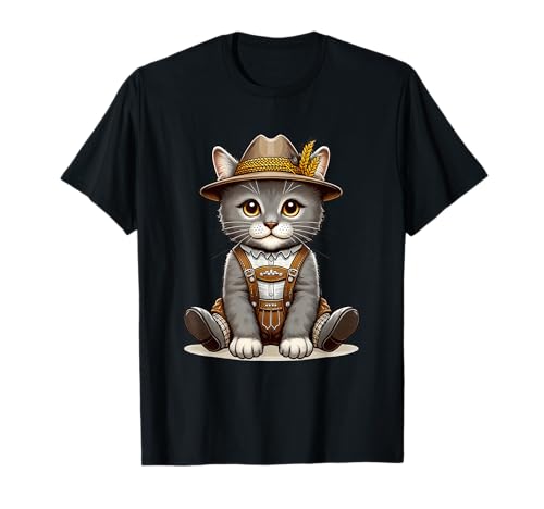Oktoberfest Deutsche Katze Shirt Kostüm Damen Herren Kinder Kleinkind T-Shirt Oktoberfest Deutsche Katze Shirt Kostüm Damen Herren Kinder Kleinkind T-Shirt von Oktoberfest Cat Shirt German Costume Kids Cute