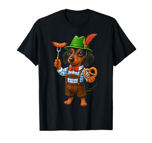 Oktoberfest Dackel Süße Wursthund Deutsch Kinder Männer Frauen T-Shirt Oktoberfest Dackel Süße Wursthund Deutsch Kinder Männer Frauen T-Shirt von Oktoberfest Dog Outfit