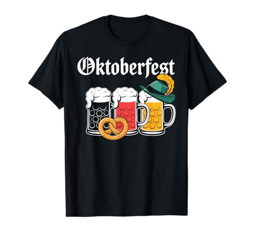 Oktoberfest Drinking Squad Deutschland Flagge Herren Damen T-Shirt von Oktoberfest Germany Beer Festival Women Men BAI