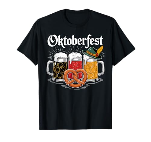 Oktoberfest Drinking Squad Deutschland Flagge Herren Damen T-Shirt von Oktoberfest Germany Beer Festival Women Men BAI