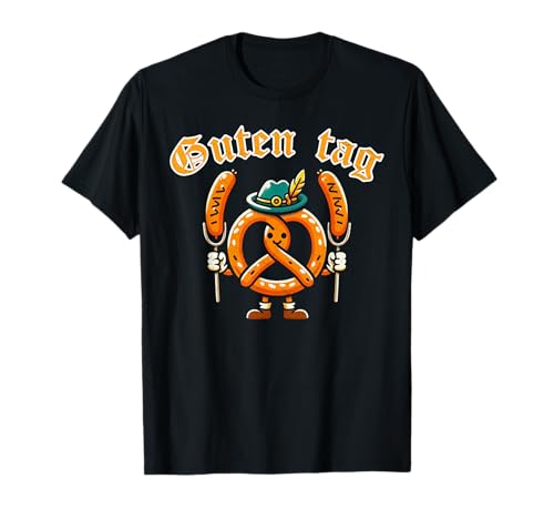Oktoberfest Guten Tag Brezel Würst Deutsch Männer Frauen T-Shirt Oktoberfest Guten Tag Brezel Würst Deutsch Männer Frauen T-Shirt von Oktoberfest Guten Tag Brezel Würst Design