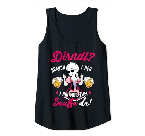 Trachtenshirt Damen Trachten T-Shirt Passend für Oktoberfest Tank Top Trachtenshirt Damen Trachten T-Shirt Passend für Oktoberfest Tank Top von Dirndl T-shirts Damen