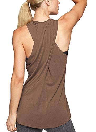 Okwin Workout Tops für Frauen Gymnastik Yoga Shirts Damen Sporttop Athletic Tank Tops Gym Kleidung von Okwin