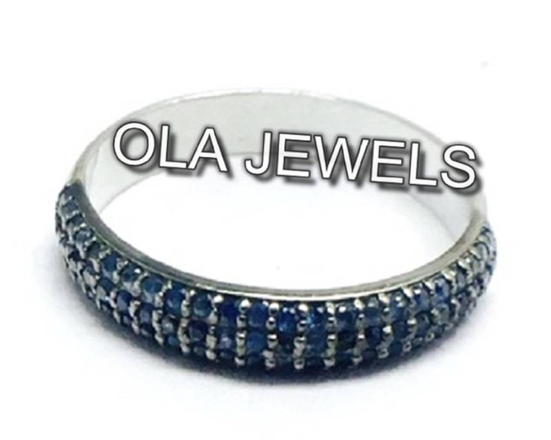 sterling Silber 925 Schwarz Finish Blau Saphir Ring Handgemachte Schmuck Hersteller Weihnachtsgeschenke Hochzeitsgeschenke Jahrestag Geschenke Schön von OlaJewelsDesigns