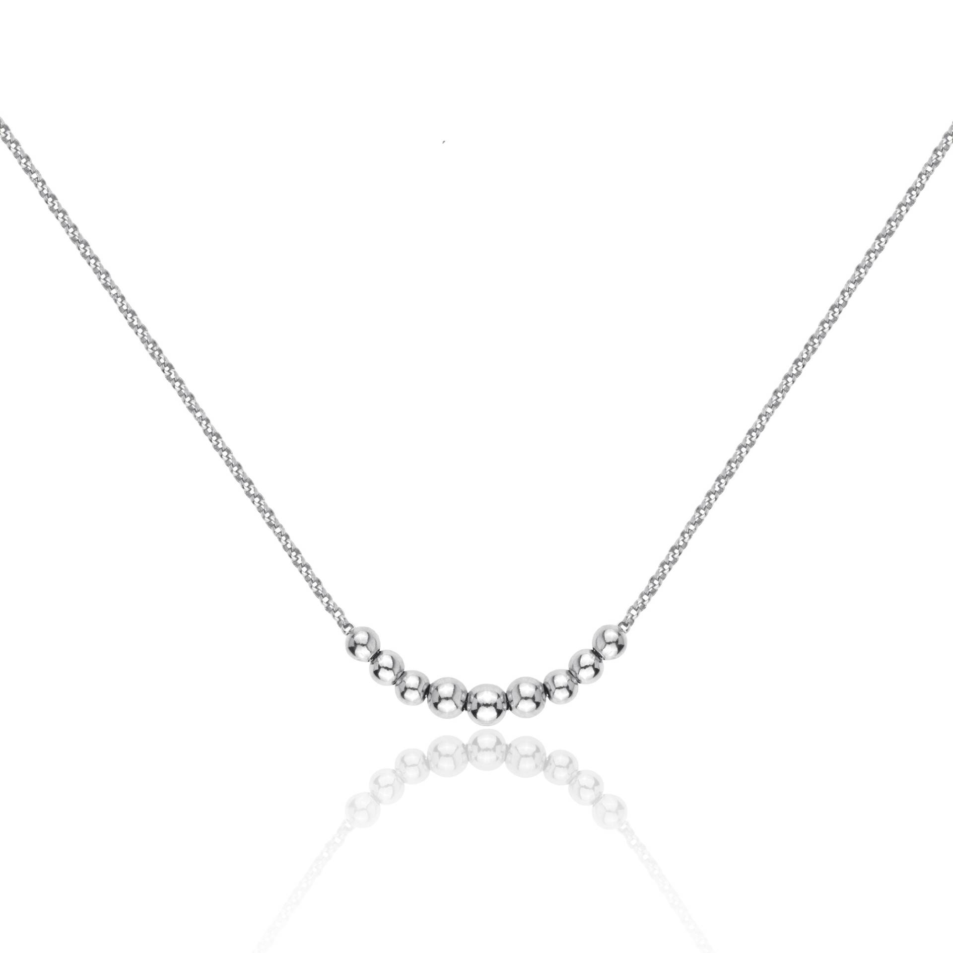 Pendulo Halskette, Silber 925 Kugeln Anhänger, Perlen Bobble Kette, Sterling Minimal Elegante Und Einfache Halskette Pendulo Halskette, Silber 925 Kugeln Anhänger, Perlen Bobble Kette, Sterling Minimal Elegante Und Einfache Halskette von OlaPuchaczJewellery