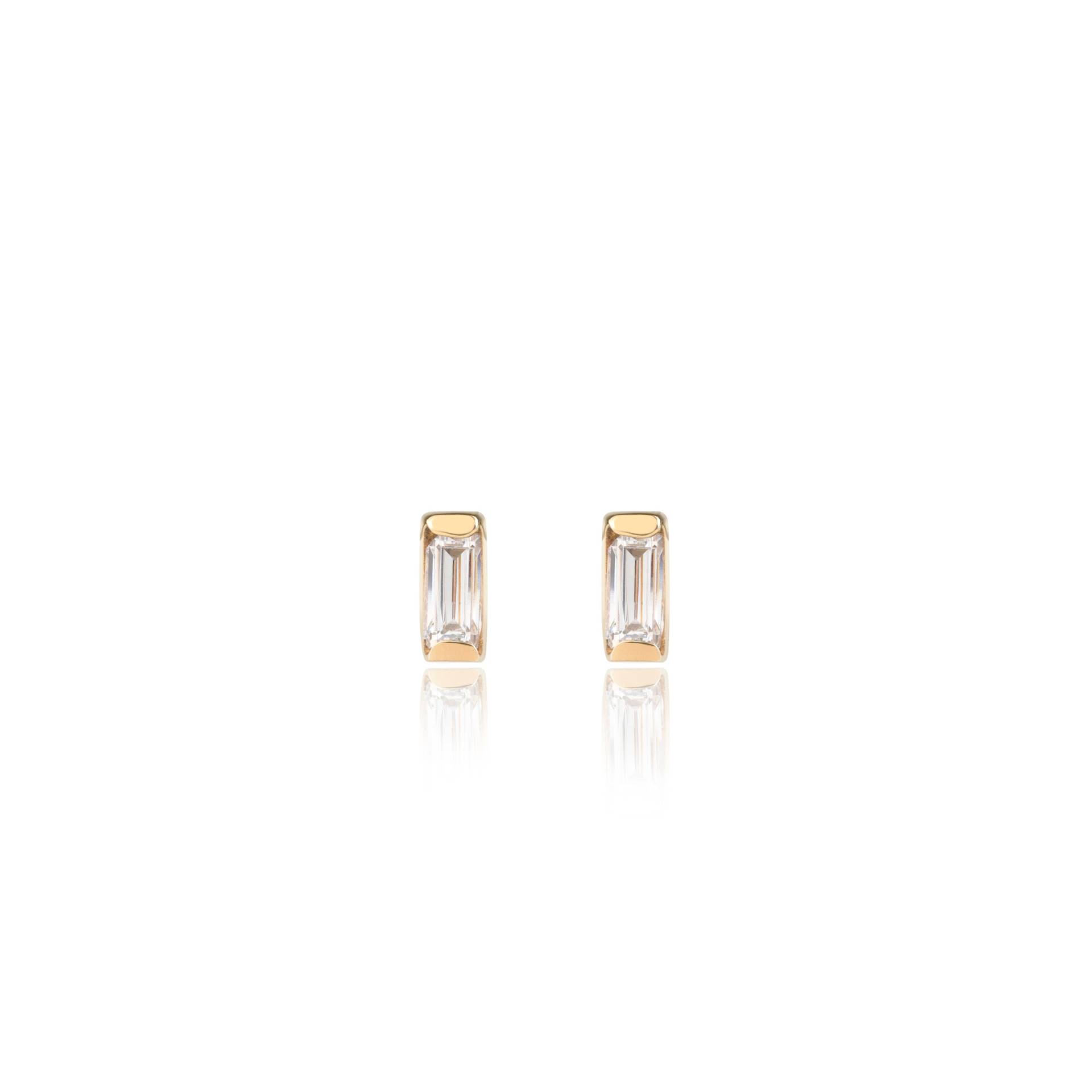 Zirkonia Ohrstecker Im Baguetteschliff Zirkonia Ohrstecker Im Baguetteschliff von OlaPuchaczJewellery